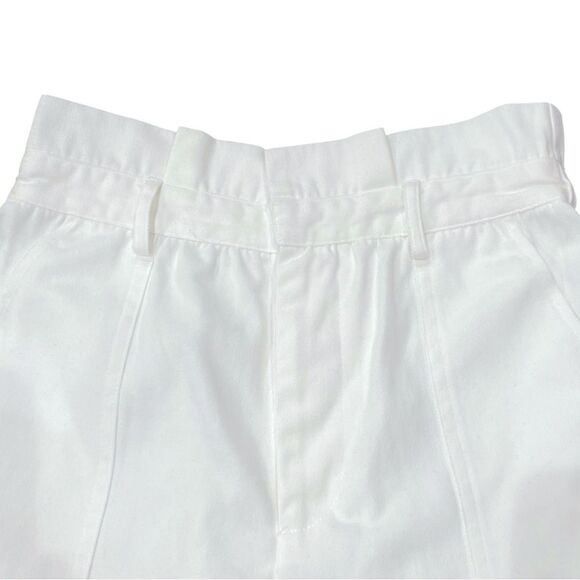 Steve Madden BB Dakota White Seaside Paperbag High Waisted Bermuda Shorts Small - Picture 6 of 11